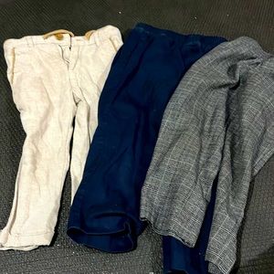 Lot of 3 boys dress pants NÁUTICA And Zara SUIT DRESS PANTS, SIZE 4,